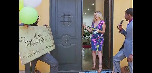  Blonde MILF Julia Ann Wins Cash Price And BBCs